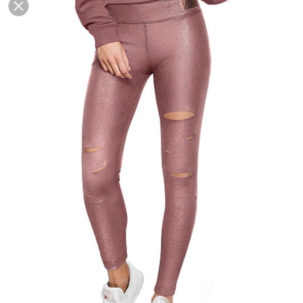 Victoria’s Secret PINK slashed legging S cocoa